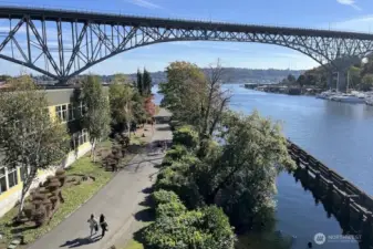 The Burke Gilman Trail is right down the street from the home!