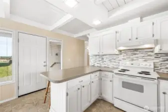 Great kitchen with timeless finishes.