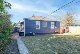 Idea: a door to backyard off utility room?