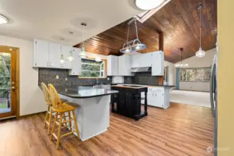 Kitchen with island