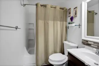 Full hallway bathroom.