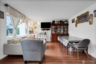 Front living room off kitchen area.