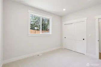 Third bedroom can be a light and bright home office. Photo is of similar home-details & finishes will vary-ask site agent for details