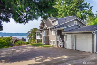 Located on a shy acre overlooking the Puget Sound!
