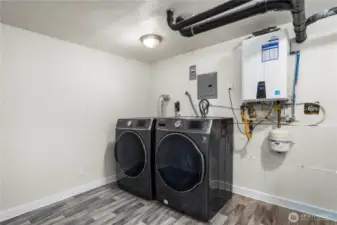 Large utility room & Tankless Water Heater