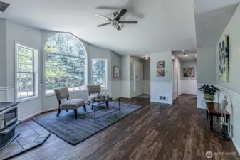 Large open living room.