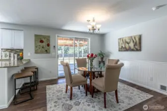 Dining room off kitchen.