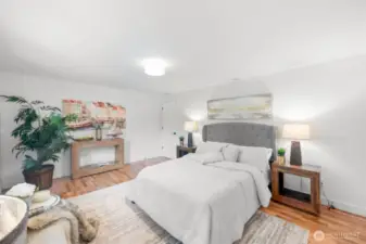 Bedroom 2 is oversized with 2 closets