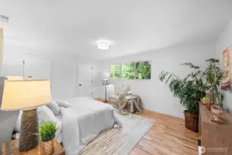 Reverse shot of how large bedroom 2 is