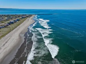 Facing South Towards North Jetty & Westport