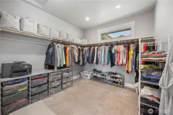 Primary walk-in closet