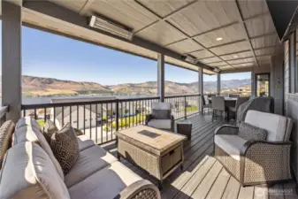 Covered and heat deck.