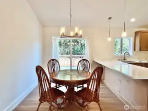Large Dining Space with Slider Door leading to the Outdoor Deck