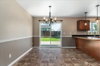 Dining area and eating bar