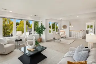 Sunlit spaces with walls of windows!