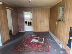 Front entry, 2 rooms on the left