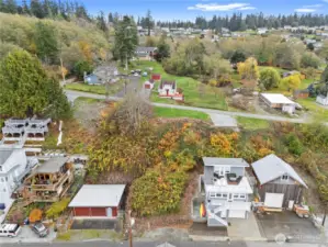 North-end Camano view lot with nearby beach access and sweeping Salish Sea vistas.