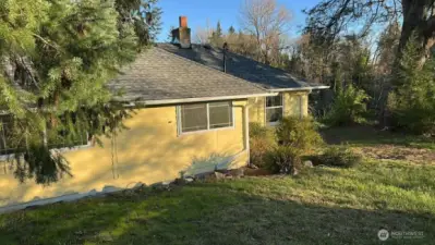 back view of the house