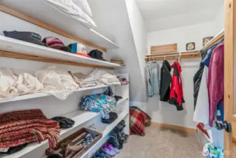 Primary walk in closet