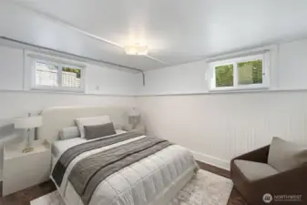 Basement bedroom