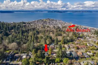 Only blocks to Alki Beach