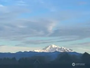 Incredible obstructed Mt Baker view from the property!