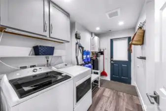 Utility room, laundry and water treatment system