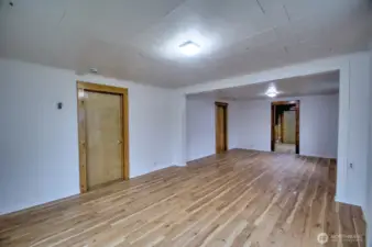 Open concept living/dining area.