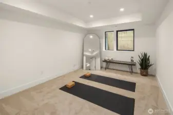 Optional sixth bedroom or can be used as an exercise room.