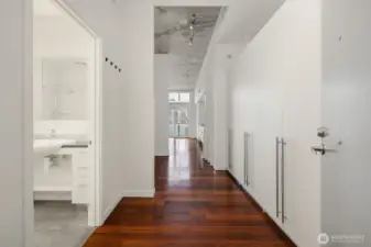 Entrance to home with central A/C