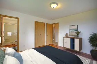 Nice size Primary Bedroom- VIRTUALLLY STAGED