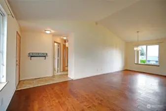 Living room and dining area- Vacant