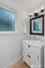 Down stairs powder room