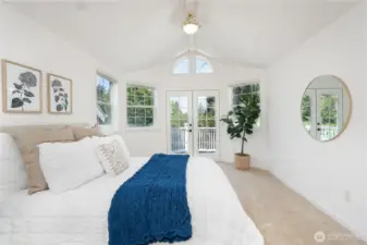 Primary suite with its own balcony