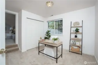 3rd bedroom/office/lounge with giant bonus room just up the stairs