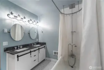 Upstairs share full bath