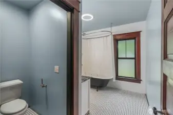 Upstairs full bath with water closet