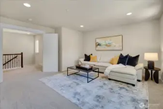 Double door media room.