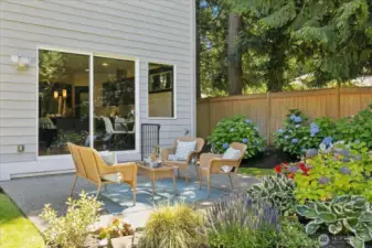 Lovely patio area.