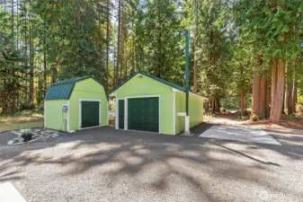 Work shop area and Detached garage!