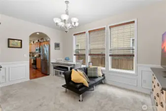 Dinning room or additional Entertainment Area