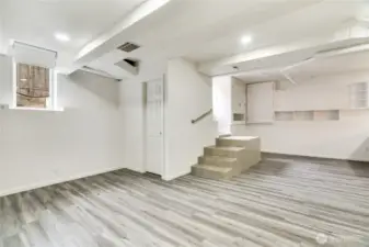 Need room for guests? This finished lower level is approximately 800 square feet and is a great space away from the rest of the home offering added privacy.