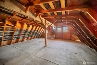 Upper level of barn
