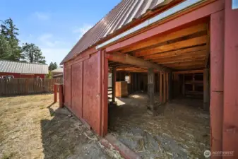 Lower level of barn