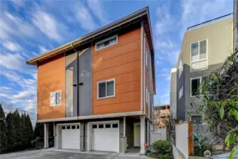 Front of the home on the right