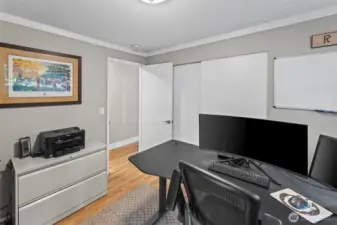 Bedroom #1 with view of closet.
