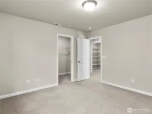With walk-in closet