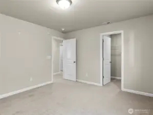 With walk-in closet