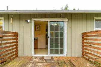 Back Deck is easy access from kitchen.