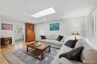 Formal Living Room with Hardwoods